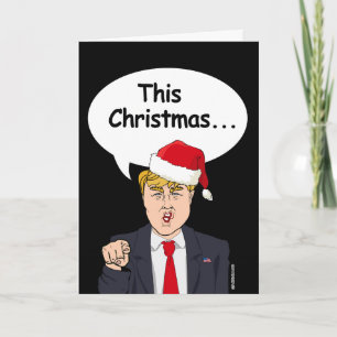 Cartão De Festividades Trump Christmas Card - Este Natal vai ser