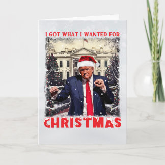 Cartão De Festividades Trump Christmas Card | Merry MAGA Christmas