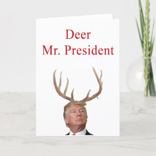 Cartão De Festividades Trump Christmas: Senhor Presidente
