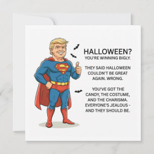 Cartão De Festividades Trump Halloween 