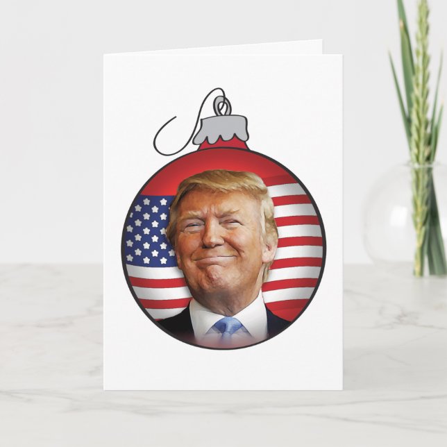 Cartão De Festividades Trump para o Natal (Frente)