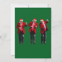 Trump Santa Hat Dança Natal Verde