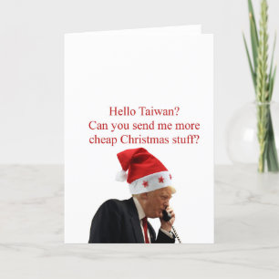 Cartão De Festividades Trump's Christmas call to Taiwan