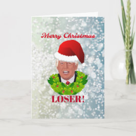 Cartão De Festividades Trunfo engraçado do "vencido Feliz Natal "