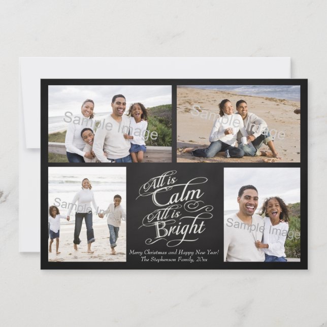 Cartão De Festividades Tudo está calmo, tudo está bem (Frente)