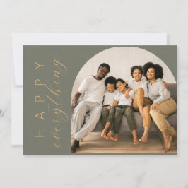 Cartão De Festividades Tudo Feliz Verde