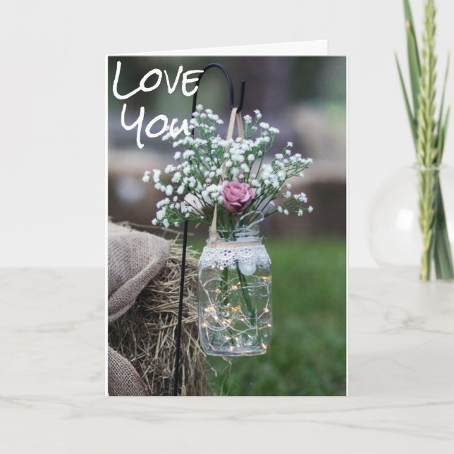 CARTÃO DE FESTIVIDADES **TUDO O QUE EU QUERO É VOCÊ** (Frente)