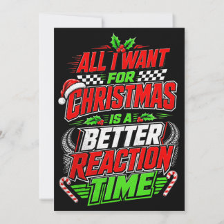 Cartão De Festividades Tudo Que Eu Quero no Natal É um Tempo de Reação Me