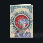 Cartão De Festividades Tudo que eu quero para o Natal é você<br><div class="desc">Cartão de Natal romântico em uma fusão do nouveau do steapunk/arte</div>