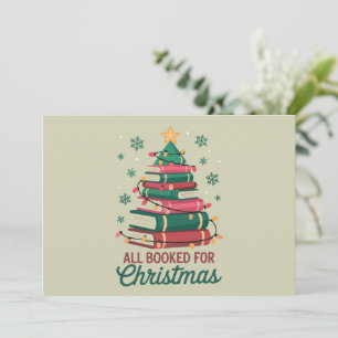 Cartão De Festividades Tudo Reservado Para O Natal Bibliotecário Amante D
