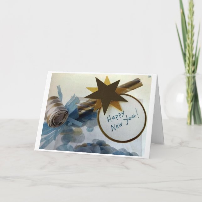 CARTÃO DE FESTIVIDADES TUDO SERÁ NOVO "FELIZ ANO NOVO" (Frente)