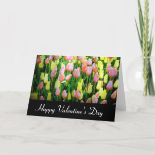 Cartão De Festividades tulipas do dia de são valentim