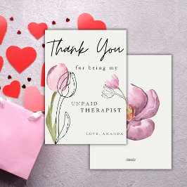 Cartão De Festividades Tulipas Fofas Aquarela Melhor Amiga Divertida