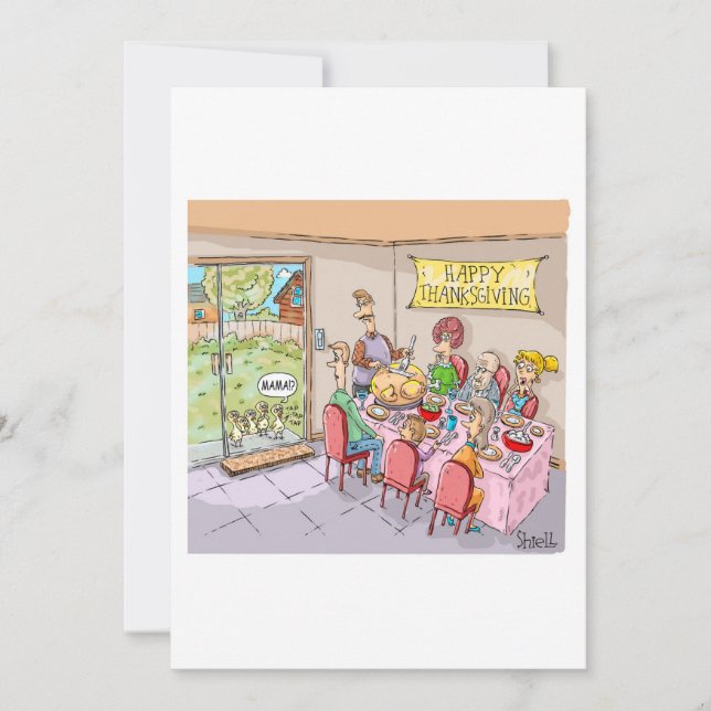 Cartão De Festividades TURQUIA FELIZMENTE É O Dia de Ação de Graças (Frente)