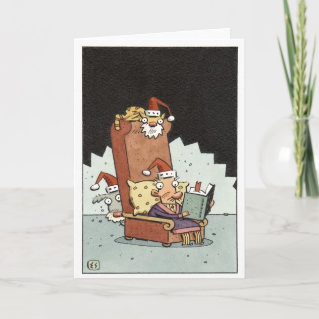 Cartão De Festividades 'Twas a noite antes do Natal (Frente)