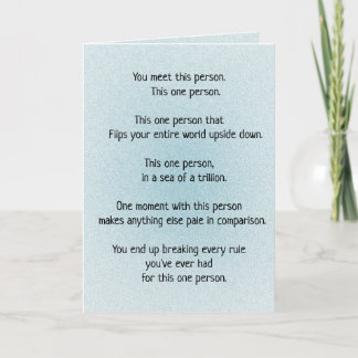 Cartão De Festividades Twin Flame Soulmates Conexão com O Único Poema