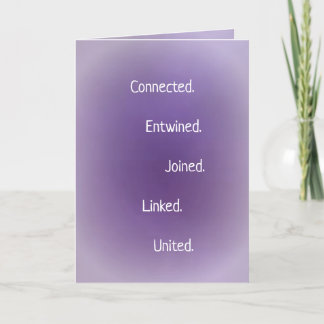 Cartão De Festividades Twin Flame Soulmates Connection Poem
