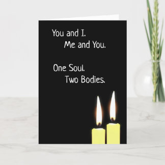 Cartão De Festividades Twin Flame Soulmates Poem