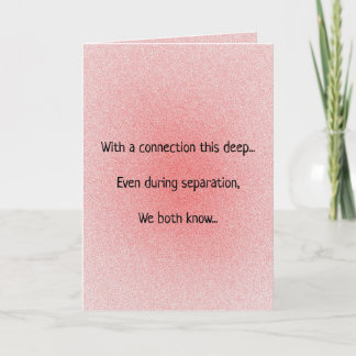 Cartão De Festividades Twin Flame Soulmates Poema de Separação