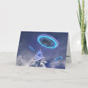 Cartão De Festividades UFO Xmas