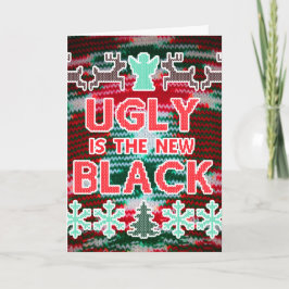 Cartão De Festividades Ugly é o novo doce de Natal preto