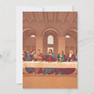 Cartão De Festividades Última Ceia de Jesus Cristo