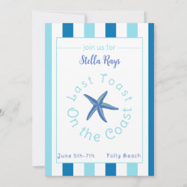 Cartão De Festividades Última torrada no fim de semana da festa de soltei