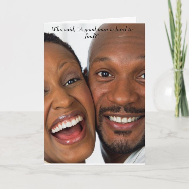 Cartão De Festividades Um bom homem (Frente)