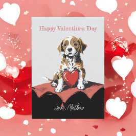 Cartão De Festividades Um cachorrinho fofo