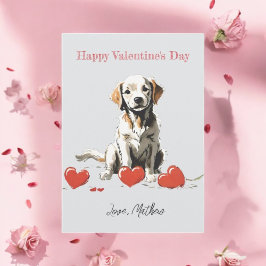 Cartão De Festividades Um cachorrinho fofo