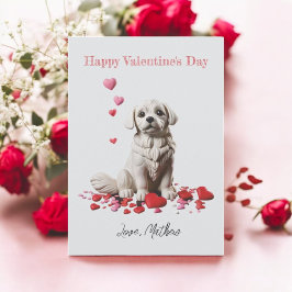 Cartão De Festividades Um cachorro fofo