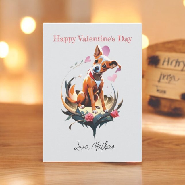 Cartão De Festividades Um cachorro fofo (Criador carregado)