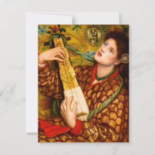 Cartão De Festividades Um Canto de Natal por Dante Gabriel Rossetti