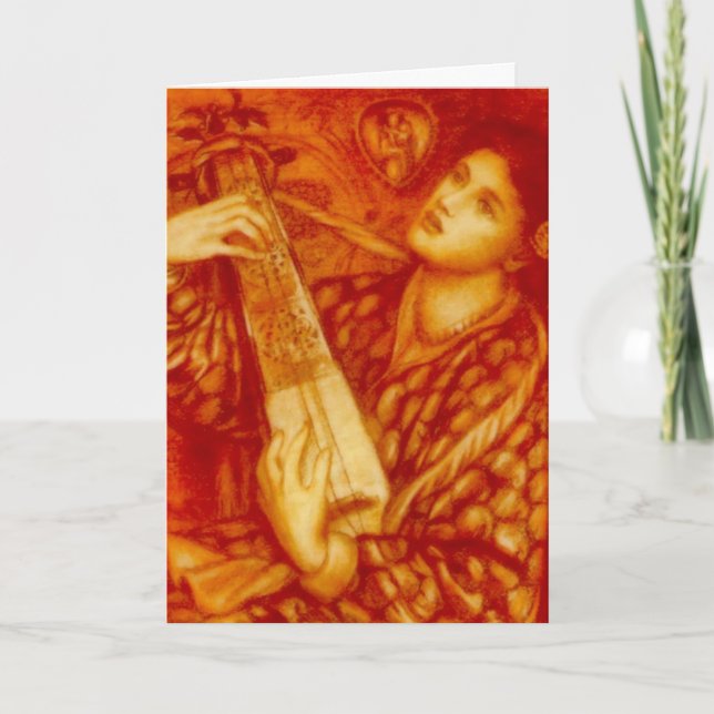 Cartão De Festividades Um Carol de Natal de Rossetti (Frente)