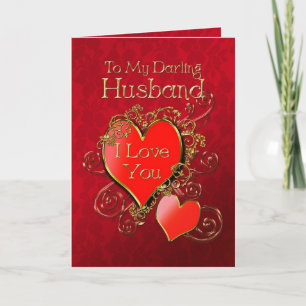 Cartão De Festividades Um coração para mostrar seu amor pelo seu marido