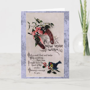 Cartão De Festividades Um Desejo de Ano Novo