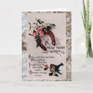 Cartão De Festividades Um Desejo de Ano Novo