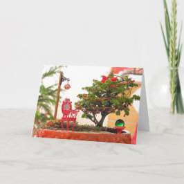 Cartão De Festividades Um desejo pequeno do feriado