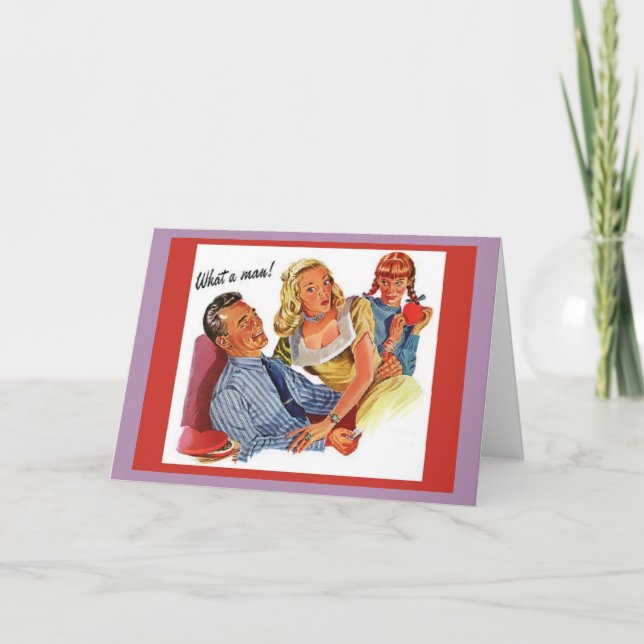 Cartão De Festividades Um Dia de os namorados Manly (Frente)