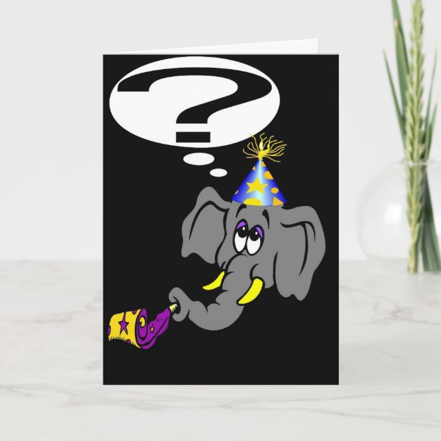 CARTÃO DE FESTIVIDADES UM ELEFANTE NUNCA ESQUECE (Frente)