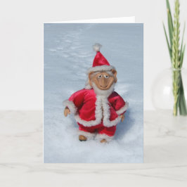 CARTÃO DE FESTIVIDADES UM ELF DE VELHO.