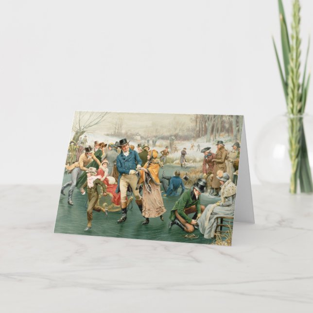 Cartão De Festividades Um Feliz Natal, do Ano das Peras, 1907 (Frente)