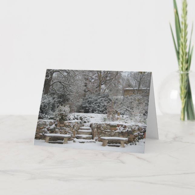 Cartão De Festividades Um francês tempera cumprimentos (Frente)