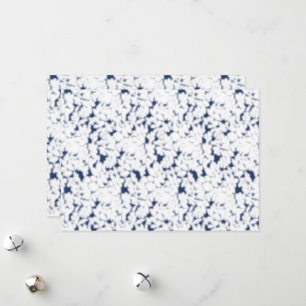 Cartão De Festividades um fundo branco e azul com um padrão