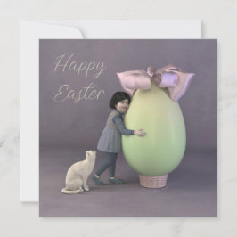 Cartão De Festividades Um Grande Ovo