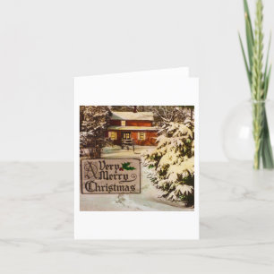 Cartão De Festividades Um inverno clássico de Natal muito feliz