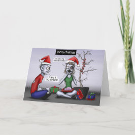 Cartão De Festividades Um Natal do zombi