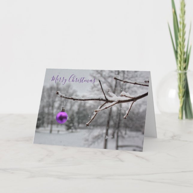 Cartão De Festividades Um Natal Feliz (Cartão) (Frente)