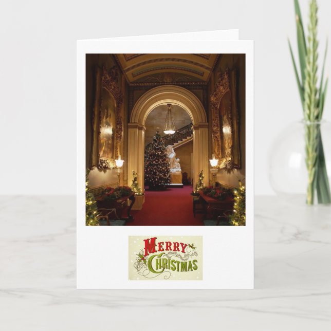 Cartão De Festividades Um Natal inglês (Frente)