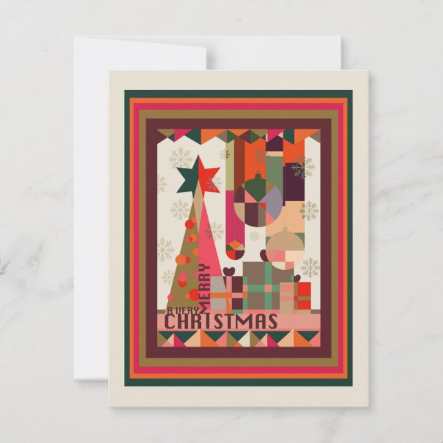 Cartão De Festividades Um Natal muito feliz (Frente)